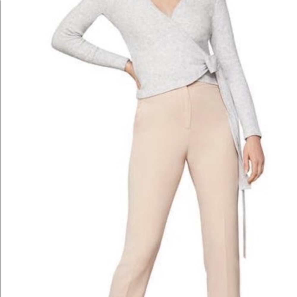 BCBGMaxAzria Light Dove Gray Crop Sweater XS NWT